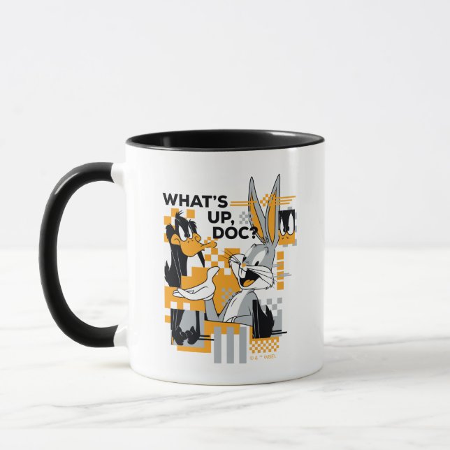 DAFFY DUCK™ & BUGS BUNNY™ Glitch Mug (Left)