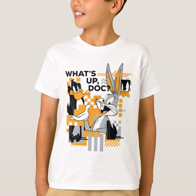 DAFFY DUCK™ & BUGS BUNNY™ Glitch T-Shirt (Front)