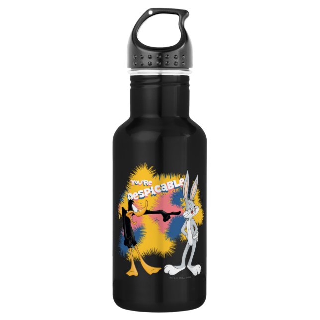 DAFFY DUCK™ & BUGS BUNNY™ "You're Despicable" 532 Ml Water Bottle (Front)