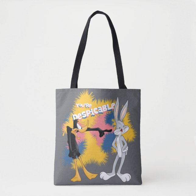 DAFFY DUCK™ & BUGS BUNNY™ "You're Despicable" Tote Bag (Front)