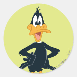DAFFY DUCK™ CLASSIC ROUND STICKER