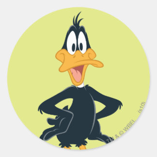 DAFFY DUCK™ CLASSIC ROUND STICKER