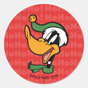 DAFFY DUCK™ "Happy Holi-Daze" Classic Round Sticker