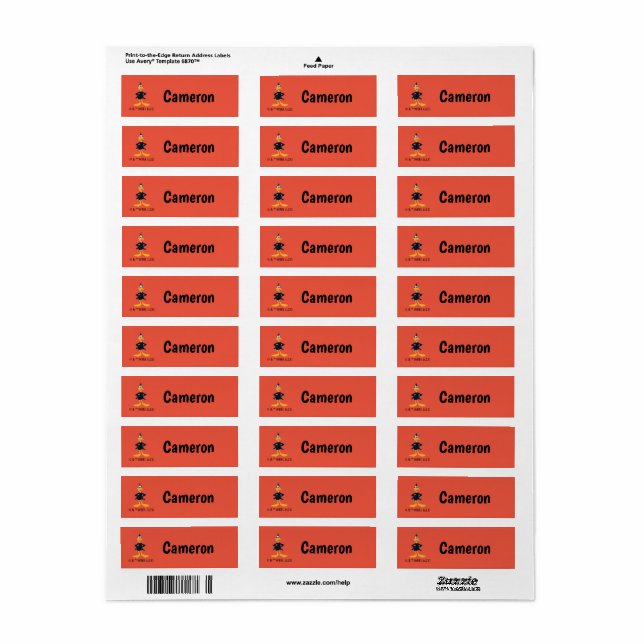 DAFFY DUCK™ Kids' Return Address Label (Full Sheet)