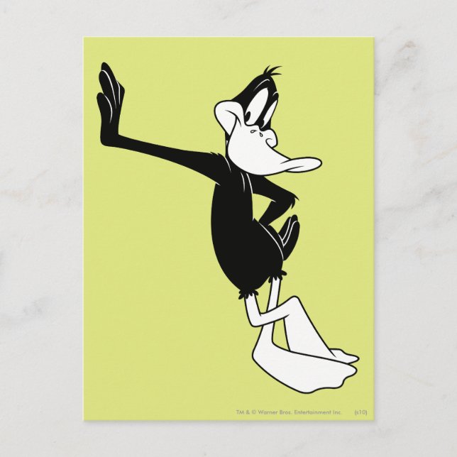 DAFFY DUCK™ Leaning Against a Wall Postcard (Front)
