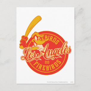 DAFFY DUCK™ Los Angeles Firebirds Logo Postcard