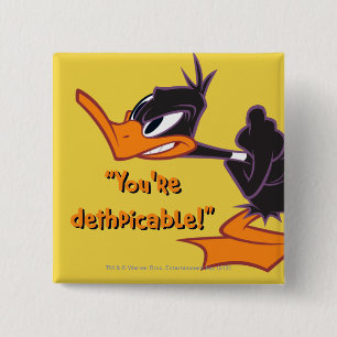 DAFFY DUCK™ Ready to Fight 15 Cm Square Badge