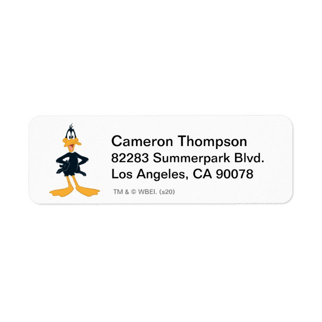 DAFFY DUCK™ RETURN ADDRESS LABEL (Front)