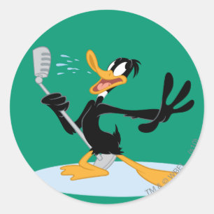 DAFFY DUCK™ Singing Classic Round Sticker