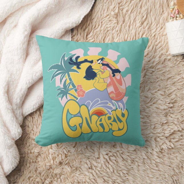 DAFFY DUCK™ Surfing - Gnarly Cushion (Blanket)