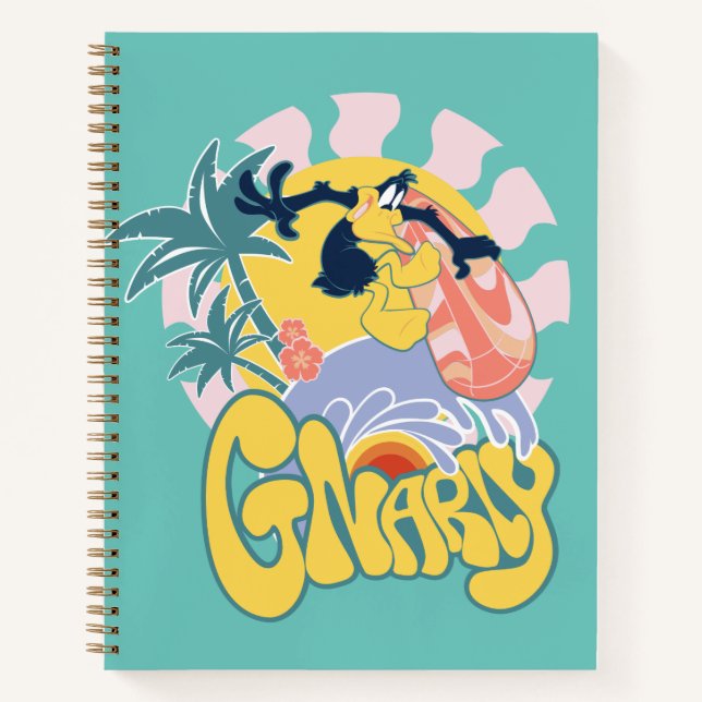 DAFFY DUCK™ Surfing - Gnarly Notebook (Front)