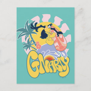 DAFFY DUCK™ Surfing - Gnarly Postcard