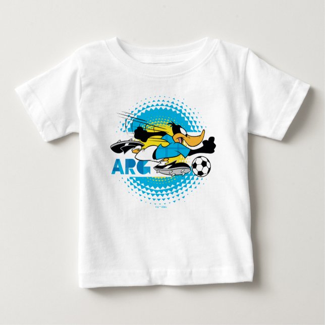 DAFFY DUCK™ Team Argentina Soccer Graphic Baby T-Shirt (Front)