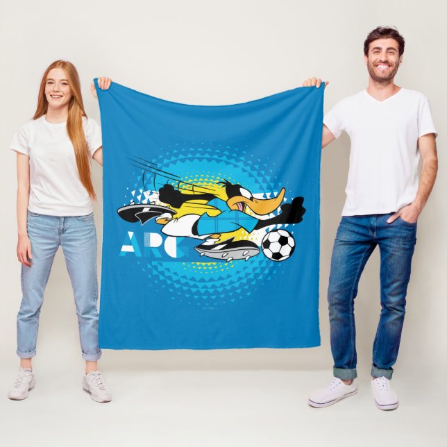 DAFFY DUCK™ Team Argentina Soccer Graphic Fleece Blanket (In Situ)
