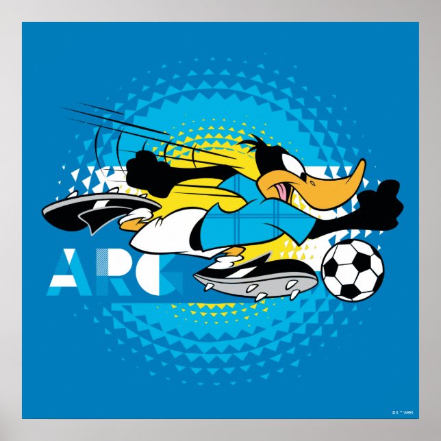 DAFFY DUCK™ Team Argentina Soccer Graphic Poster (Front)