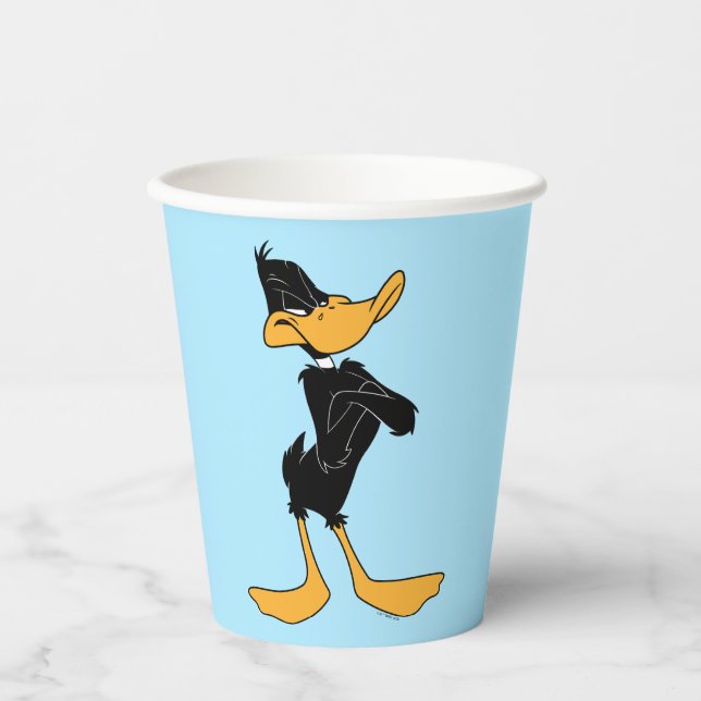 DAFFY DUCK™ with Arms Crossed Colour Paper Cups (Front)