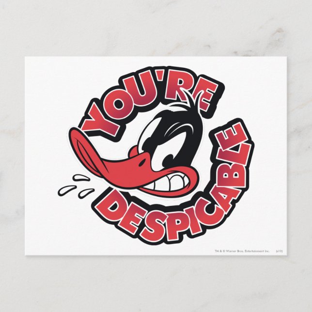 DAFFY DUCK™ - You're Despicable Postcard (Front)