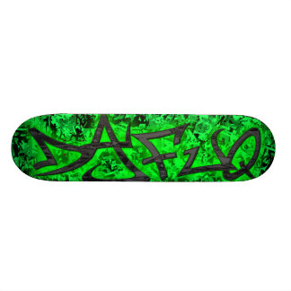 Dafuq Street Writer Green On Green Camo Skateboard