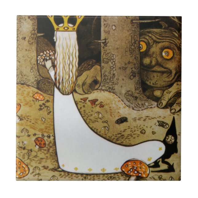Daga in the Woods Ceramic Tile (Front)