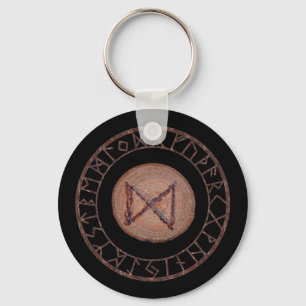 Dagaz - Elder Futhark rune Key Ring