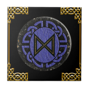 "dagaz" elder futhark tile