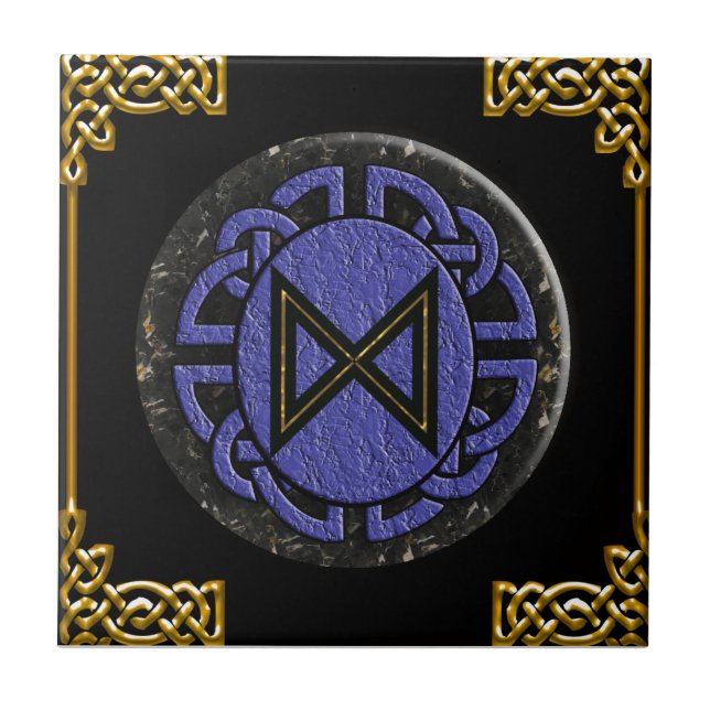 "dagaz" elder futhark tile (Front)