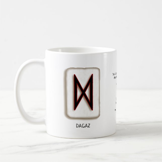 Dagaz RuneStone Mug (Left)