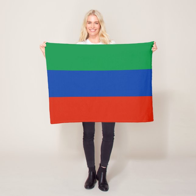 Dagestan Flag Fleece Blanket (In Situ)