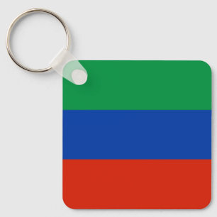 Dagestan Flag Key Ring