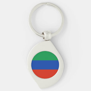 Dagestan Flag Key Ring