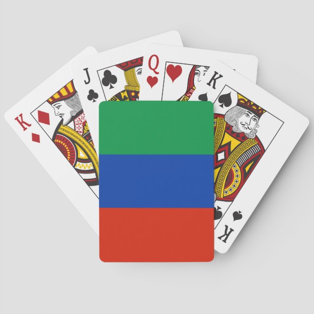 Dagestan Flag Playing Cards (Back)