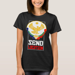 Dagestan Send Location Proud Dagestan Eagle Dagest T-Shirt