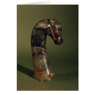 Dagger handle in the form of a horse's head