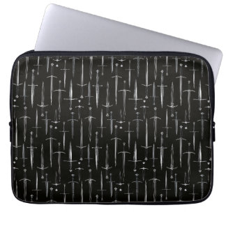 Daggers and Swords repeating moody pattern Laptop Sleeve