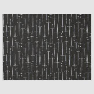 Daggers and Swords repeating moody pattern Tissue Paper