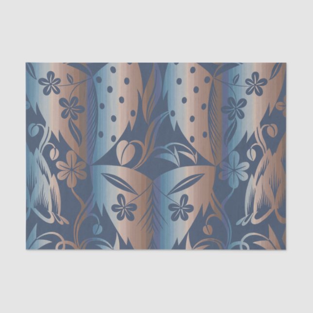 Dagobert Peche Vintage Grosse Blätter Tissue Paper (Front)