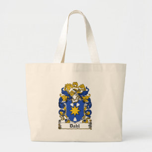 Dahl Family Crest Large Tote Bag