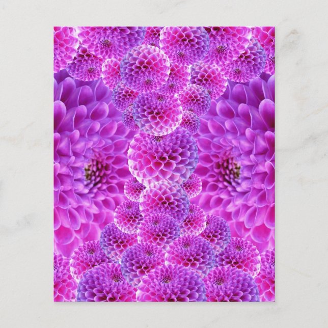 dahlia-170835 DIGITAL REALISM  GLOWING DAHLIA FLOW Flyer (Front)