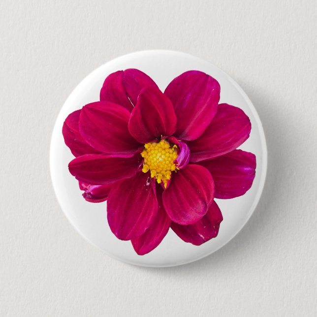 Dahlia 6 Cm Round Badge (Front)