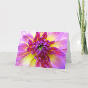 Dahlia Blank Greeting Card