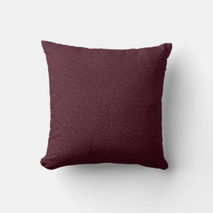 Dahlia Burgundy Faux Leather Winter colours Cushion