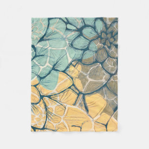 Dahlia Dance I Fleece Blanket