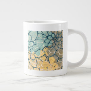 Dahlia Dance I Large Coffee Mug