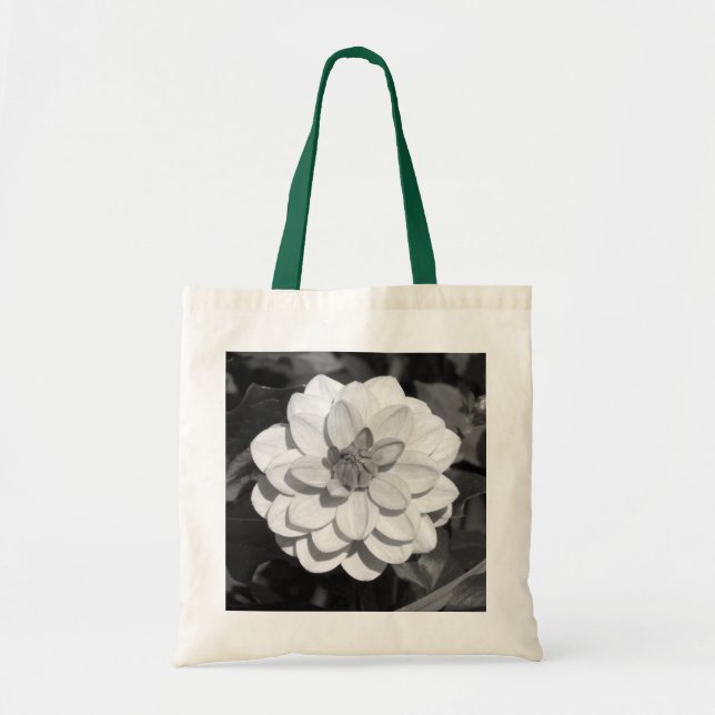 Dahlia 'David Howard' B&W Tote Bag (Front)