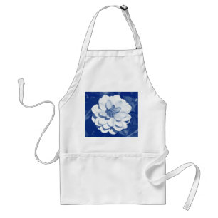 Dahlia - Digital Cyanotype Standard Apron