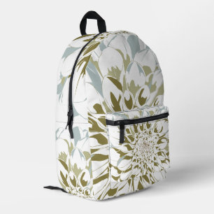 Dahlia floral printed backpack