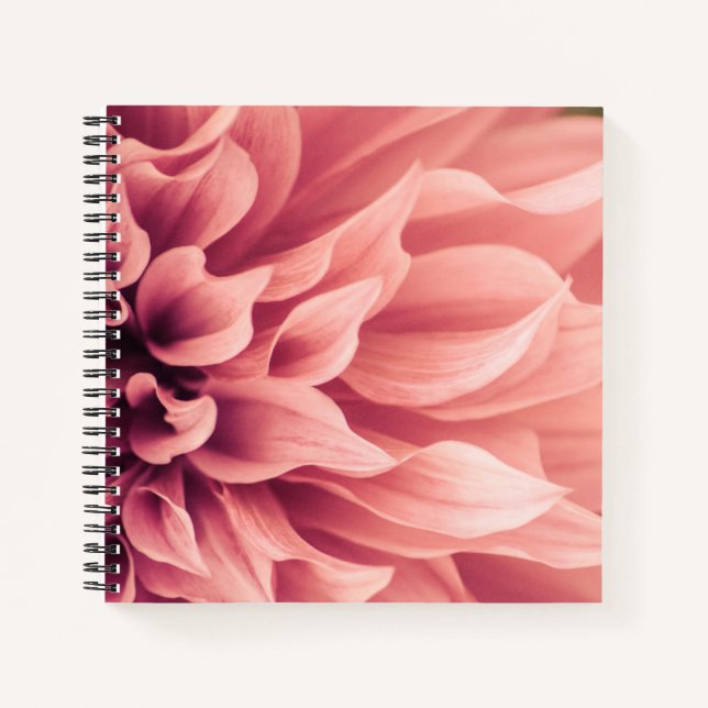 Dahlia Flower Blossom Notebook (Front)