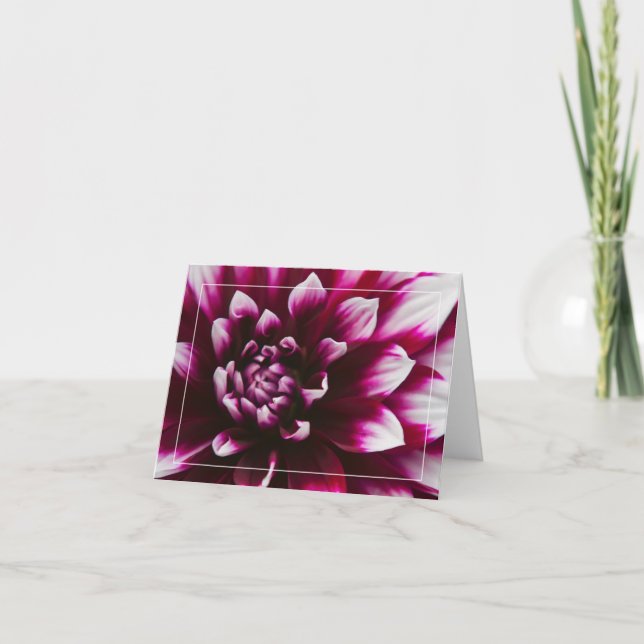 Dahlia Flower Card (Front)