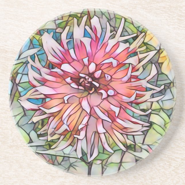 DAHLIA FLOWER COASTER (Front)