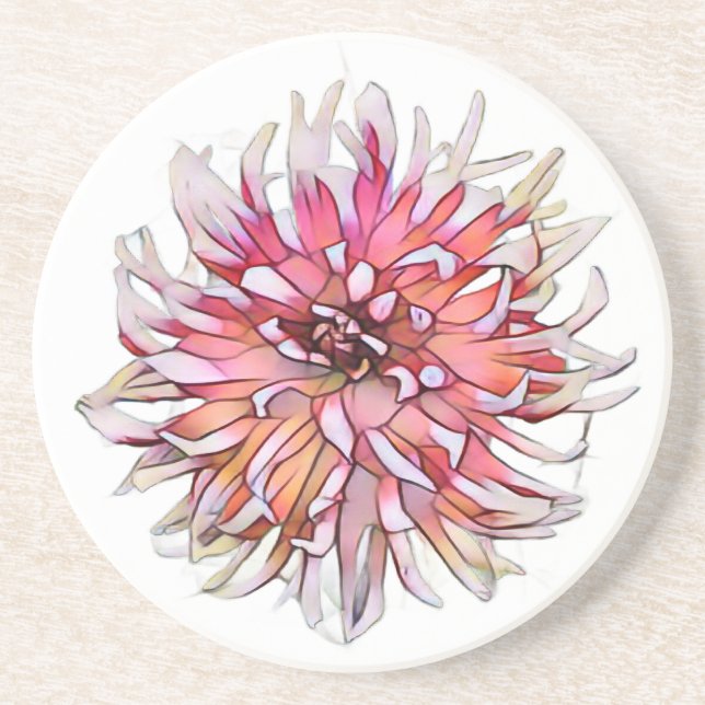 DAHLIA FLOWER COASTER (Front)